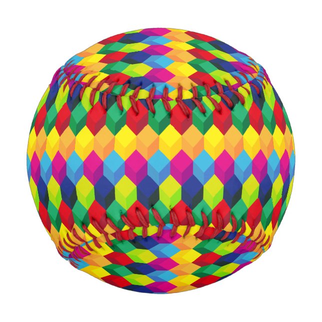 Colourful cubes baseball (Front)