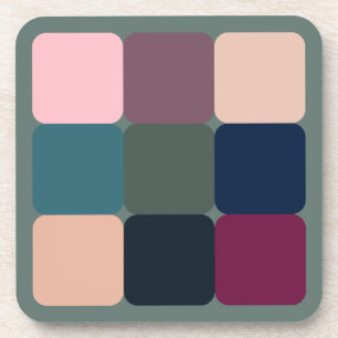 Colourful Cubes Coaster