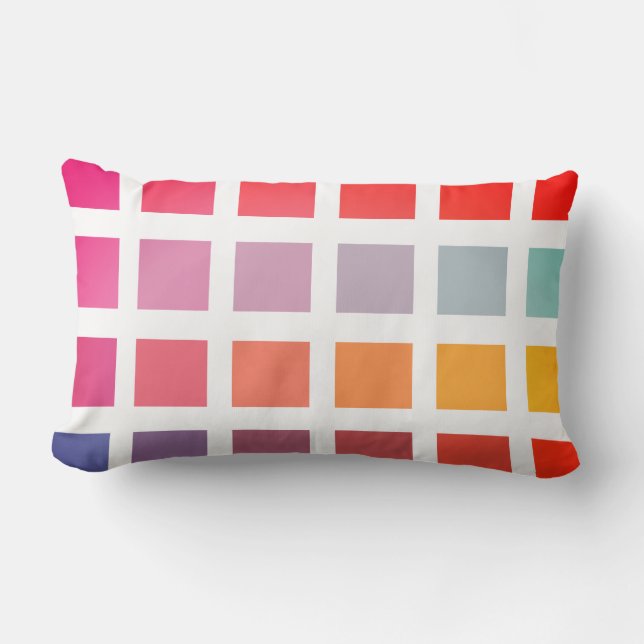 Colourful Cubes Lumbar Cushion (Front)