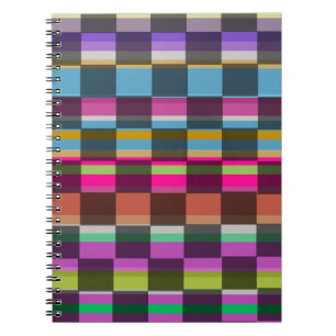 Colourful Cubes Spiral Notebook