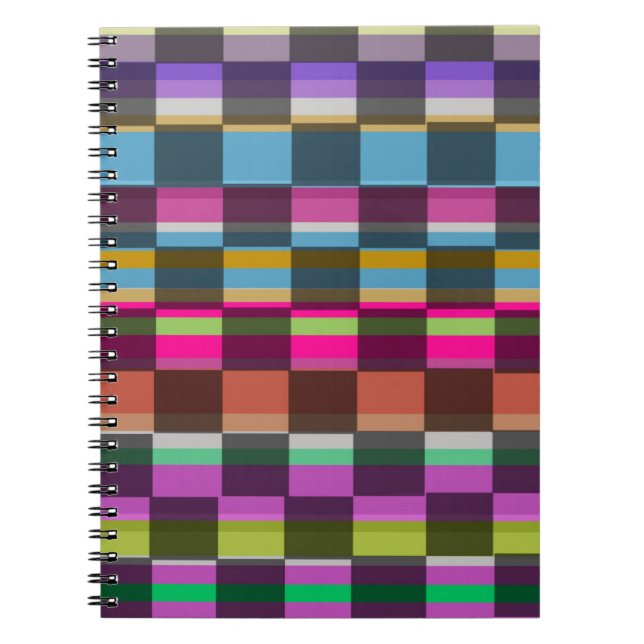 Colourful Cubes Spiral Notebook (Front)