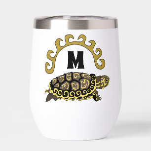 Colourful Cumberland Slider Turtle Monogram