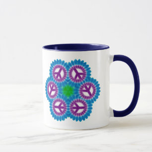 Colourful Cup of Peace Customisable Drinking Mug