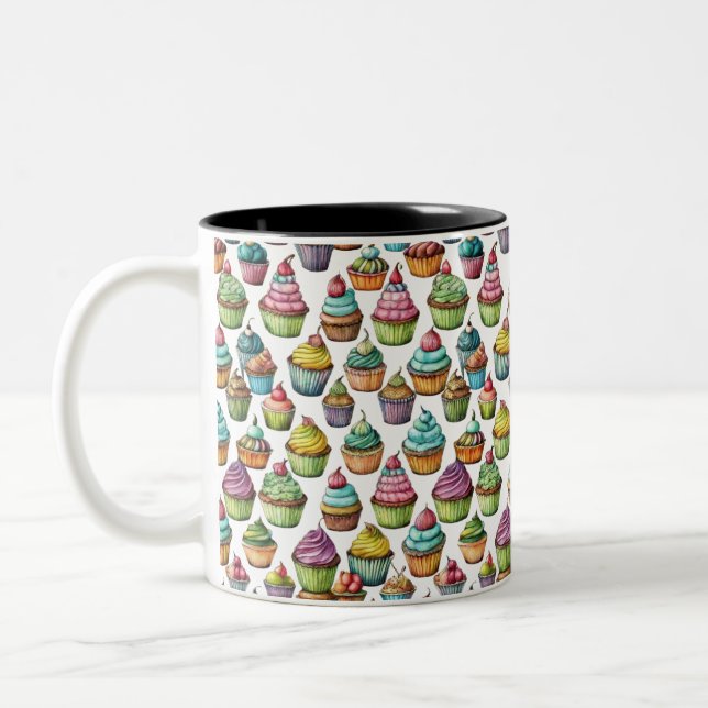 Colourful Cupcake Mug – Sweeten Your Sips (Left)