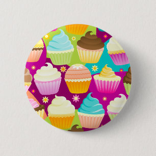 Colourful Cupcakes 6 Cm Round Badge