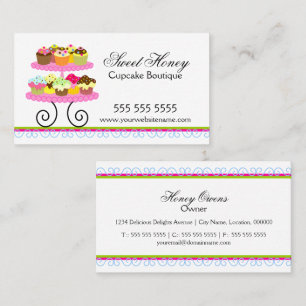 Colourful Cupcakes Bakery Business Cards