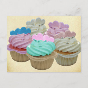 Colourful Cupcakes Postcard