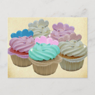 Colourful Cupcakes Postcard