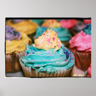 Colourful Cupcakes Poster