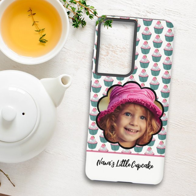 Colourful Cupcakes Scalloped Custom Photo  Samsung Galaxy S21 Ultra Case (Creator Uploaded)