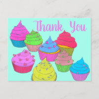 Colourful Cupcakes Thank You 2