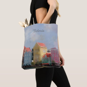 Colourful Curacao Personalised Tote Bag