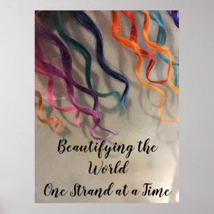 Colourful Curls Poster