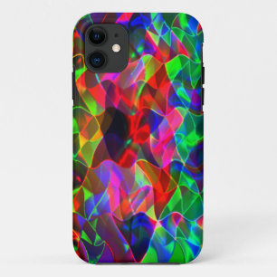 Colourful curved triangles or coloured undulations Case-Mate iPhone case