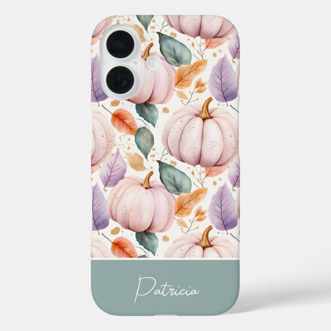 colourful Custom Pumpkin and Leaves pattern  Case-Mate iPhone Case (Back)