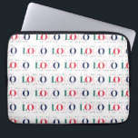 Colourful Custom Rectangle Business Logo Repeating Laptop Sleeve<br><div class="desc">Promote your business with this elegant laptop sleeve,  featuring your custom logo pattern. Easily add your logo by clicking on the "personalise" option.</div>