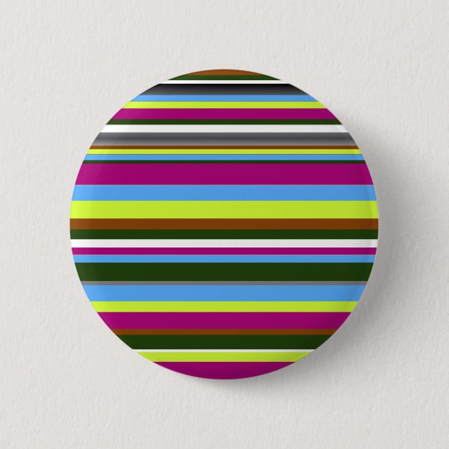 Colourful Customised Designer Stripe 6 Cm Round Badge (Front)