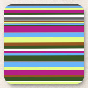 Colourful Customised Designer Stripe Coaster
