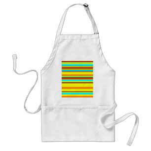 Colourful Customised Designer Stripe Pattern Standard Apron
