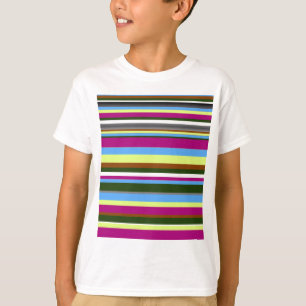 Colourful Customised Designer Stripe T-Shirt