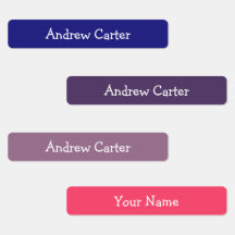 Colourful Customised Kids Iron On name labels