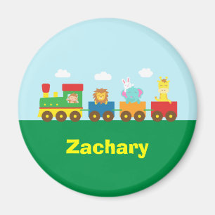 Colourful Cute Animals Train for Kids Magnet