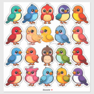 Colourful Cute Birds Fun Kids Gift & Cute Decor