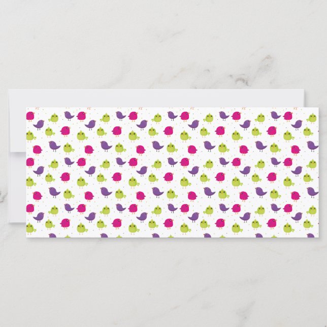 Colourful Cute Birds Pattern (Front)