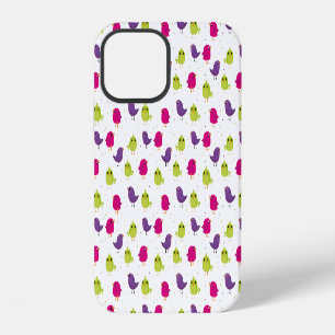 Colourful Cute Birds Pattern iPhone 12 Case