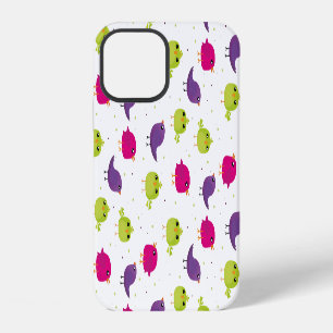 Colourful Cute Birds Pattern iPhone 12 Case
