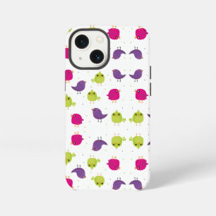 Colourful Cute Birds Pattern iPhone 13 Mini Case