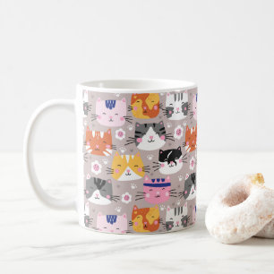 Colourful Cute Cats Coffee Mug
