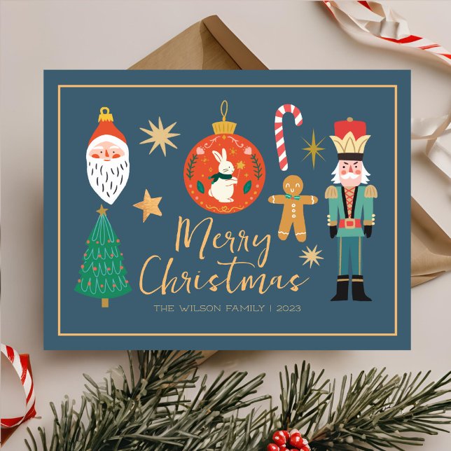 Colourful Cute Christmas Family Cookie Card (Creator Uploaded)