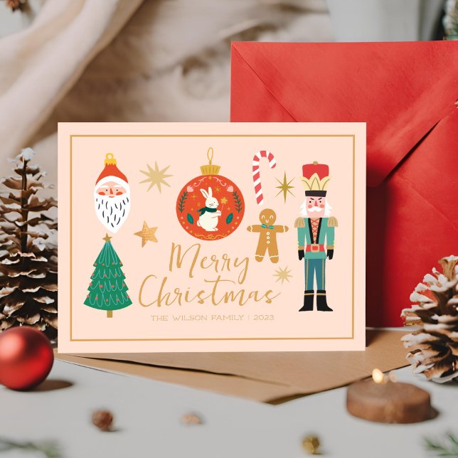 Colourful Cute Christmas Family Cookie Card (Creator Uploaded)