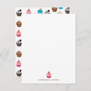 Colourful Cute Cupcakes Pattern Card