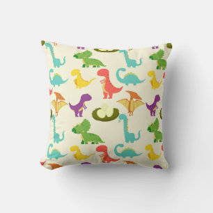 Colourful Cute Dinosaur Cushion