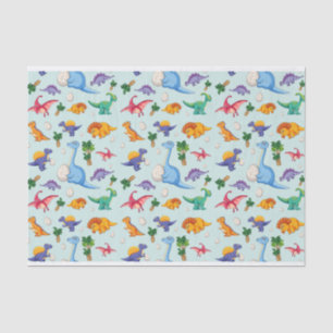 Colourful Cute Dinosaur Pattern Tissue Paper