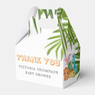 Colourful Cute Dinosaurs Baby Shower  Favour Box