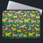 Colourful Cute Dogs Puppies Illustration Pattern Laptop Sleeve<br><div class="desc">Cute colourful dogs and puppies decorate this laptop pouch. Hand drawn by me for you. For more designs and colours check my shop!</div>