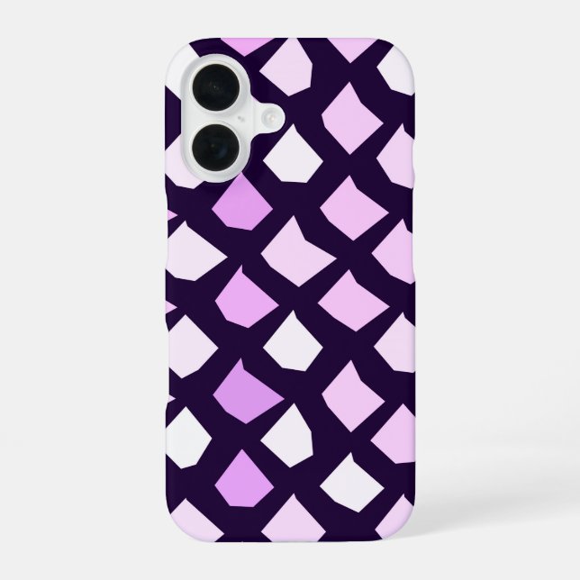 Colourful Cute Modern Trendy Pattern iPhone 16 Case (Back)