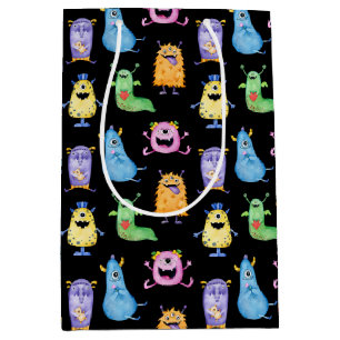 Colourful Cute Monsters Medium Gift Bag