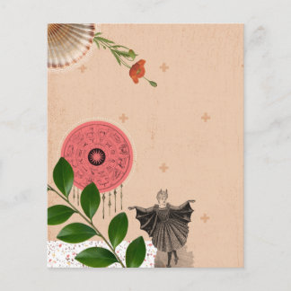 Colourful Cute Pink Collage Art Journal Paper Shee