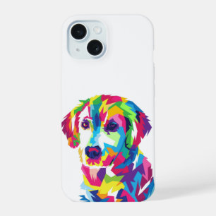 Colourful Cute Puppy Dog Labrador iPhone 15 Case