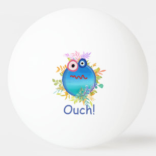 Colourful Cute Save The Planet Ping Pong Ball