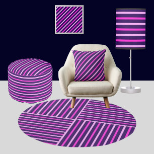 Colourful Cute Stripes Pattern Cushion
