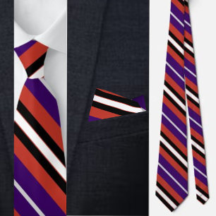 Colourful Cute Stripes Pattern Neck Tie