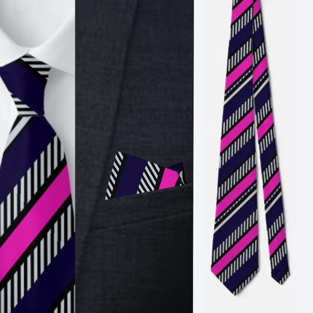 Colourful Cute Stripes Pattern          Neck Tie (Creator Uploaded)