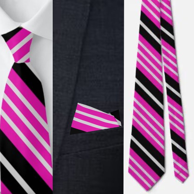 Colourful Cute Stripes Pattern          Neck Tie (Creator Uploaded)