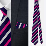 Colourful Cute Stripes Pattern          Tie<br><div class="desc">Colourful Cute Stripes Pattern neck tie.</div>