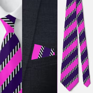 Colourful Cute Stripes Pattern          Tie